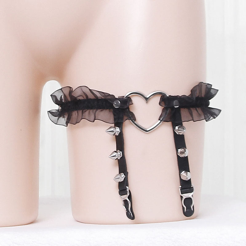Riveted Garter Leg Ring - Body & Leg Accessories detail view 2 | Cute Splikes