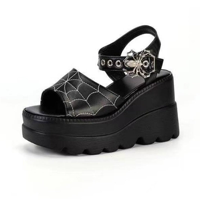 Spider Web Embroidered Shoes - Shoes & Boots detail view 4 | Cute Splikes