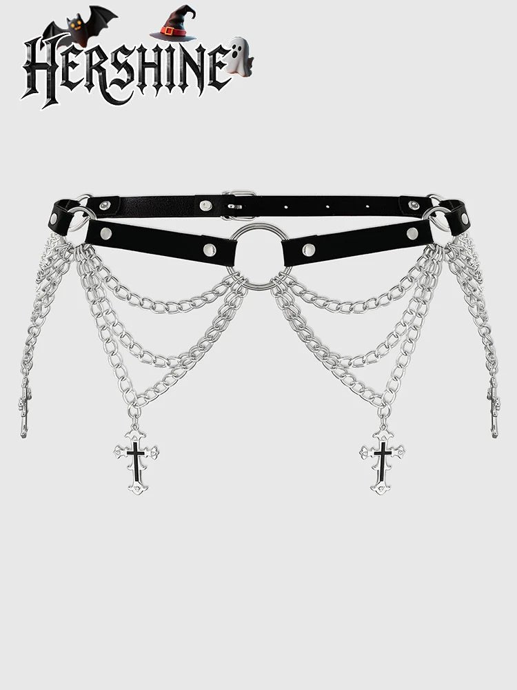 Y2K Cross Chain Belt - AltBrat