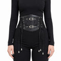 Gothic Lace-Up Corset Belt with Buckles - AltBrat