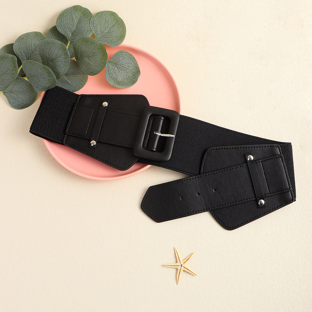 Wide Elastic Waist Corset Belt - Belts detail view 4 | Cute Splikes