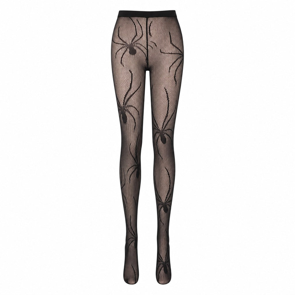 Spider & Web Fishnet Tights - AltBrat