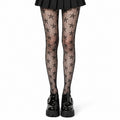 Star Pattern Fishnet Tights - AltBrat
