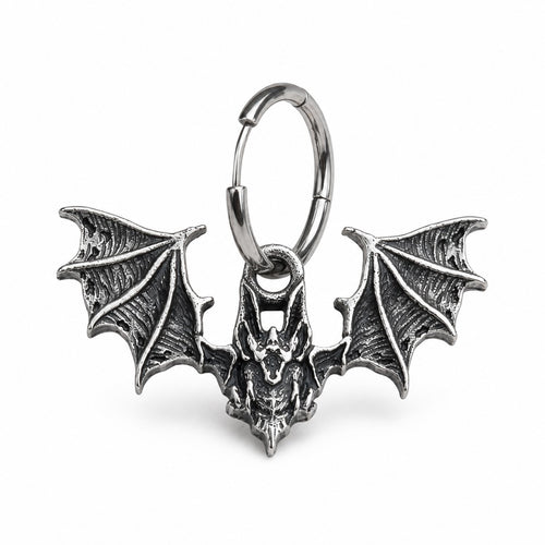 1 pair  wiccan Halloween Gothic bat earrings with stainless steel hook
