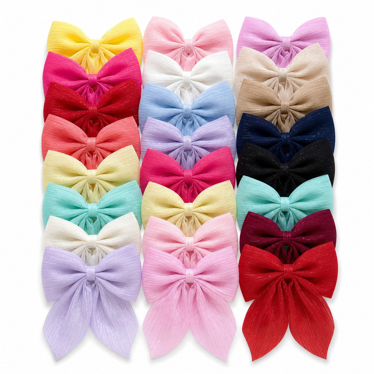 10 colors of random bow hair clips suitable for daily use as hair accessories