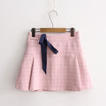 Plaid Bow A-Line Skirt - Skirts detail view 11 | Cute Splikes