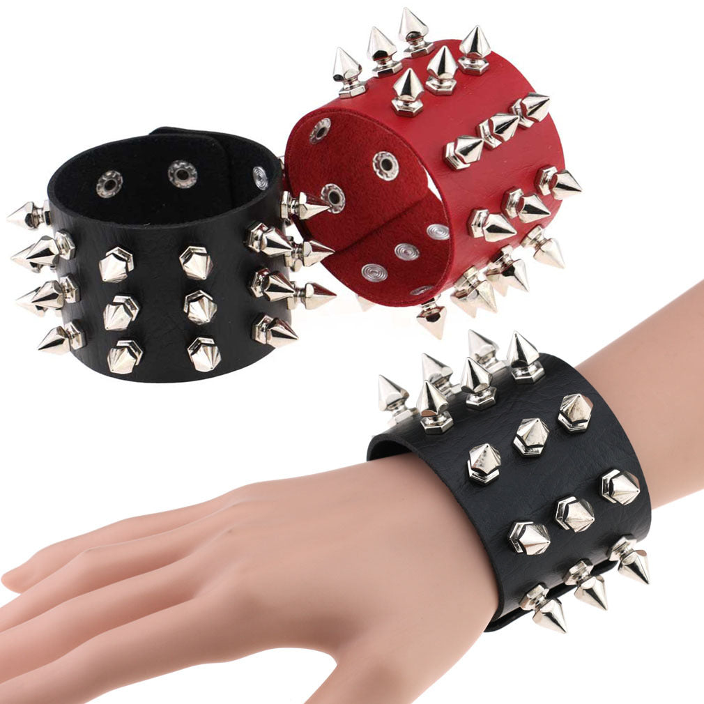 Studded Statement Bracelet - Bracelets & Rings for Jirai Kei, gothic & kawaii style | Cute Splikes