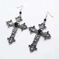 Gothic Cross Pendant Earrings - AltBrat