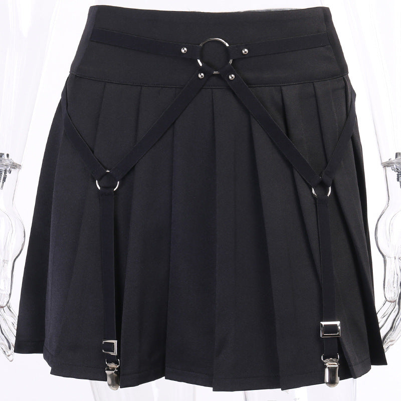 High Waist Pleated Cargo Skirt - Skirts detail view 5 | Cute Splikes