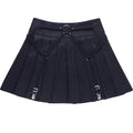 High Waist Pleated Cargo Skirt - Skirts for Jirai Kei, gothic & kawaii style | Cute Splikes