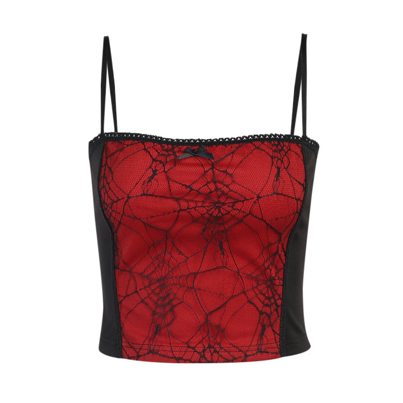 Spider Web Tank Top - Tops & Dresses detail view 2 | Cute Splikes