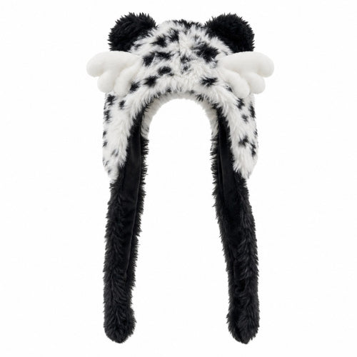Cat Ear Knit Beanie with Angel Wings - AltBrat