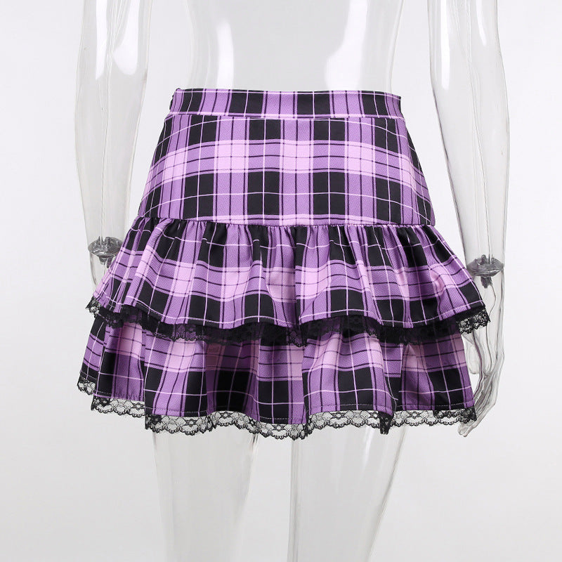 Lattice Pleated Skirt - Skirts detail view 4 | Cute Splikes