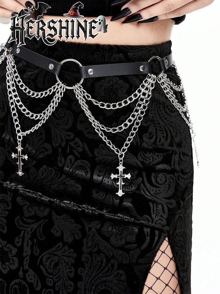 Y2K Cross Chain Belt - AltBrat