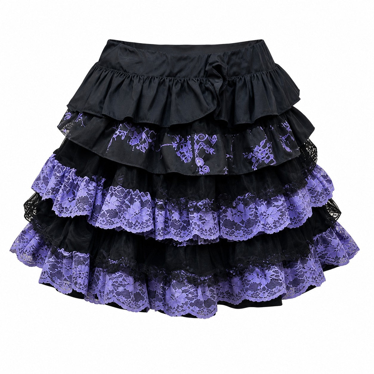 Purple Lace Tiered Cake Tutu Skirt