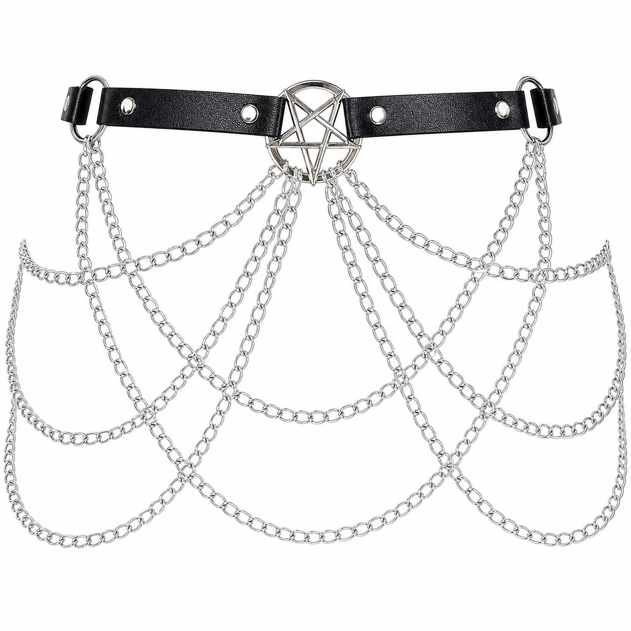Layered Chain Waist Belt
