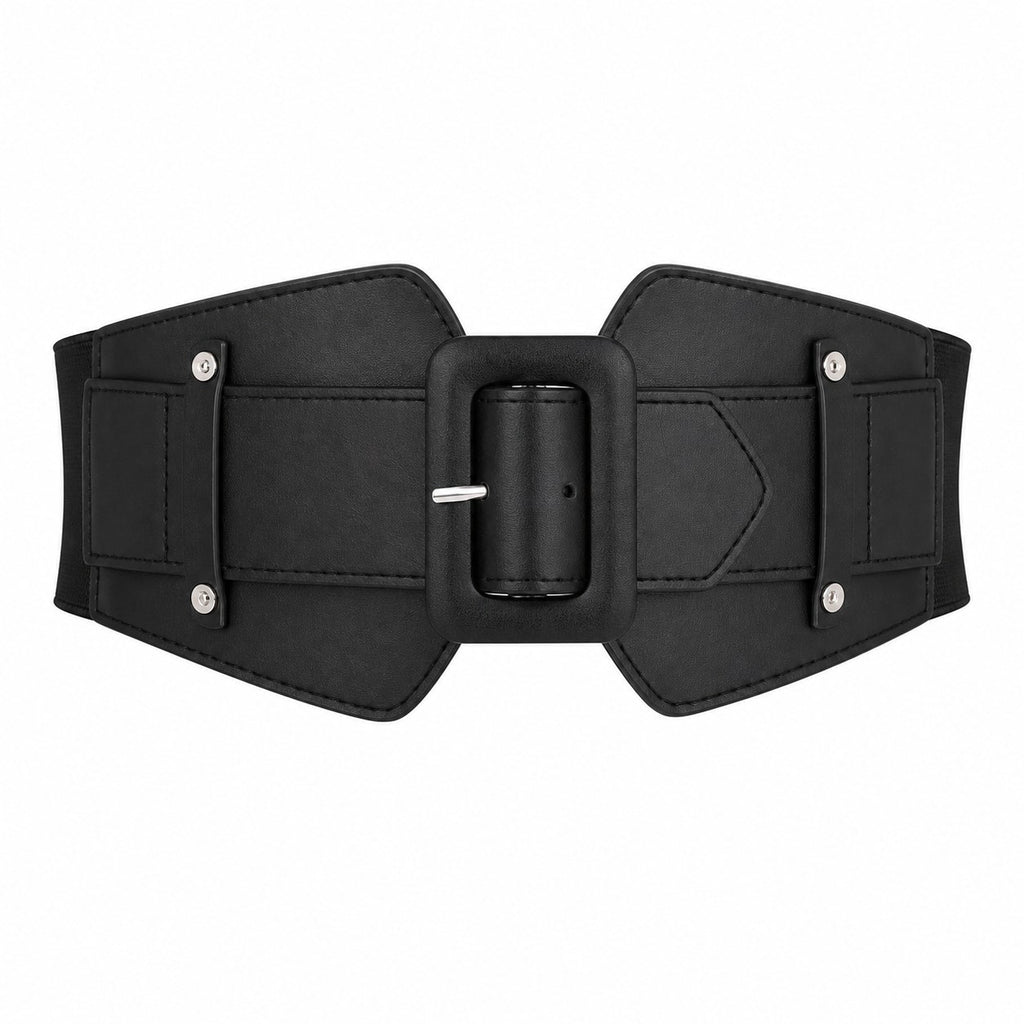 Wide Elastic Waist Cincher Corset Belt - AltBrat