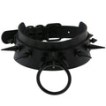 Studded Faux Leather Collar - Necklaces & Chokers for Jirai Kei, gothic & kawaii style | Cute Splikes