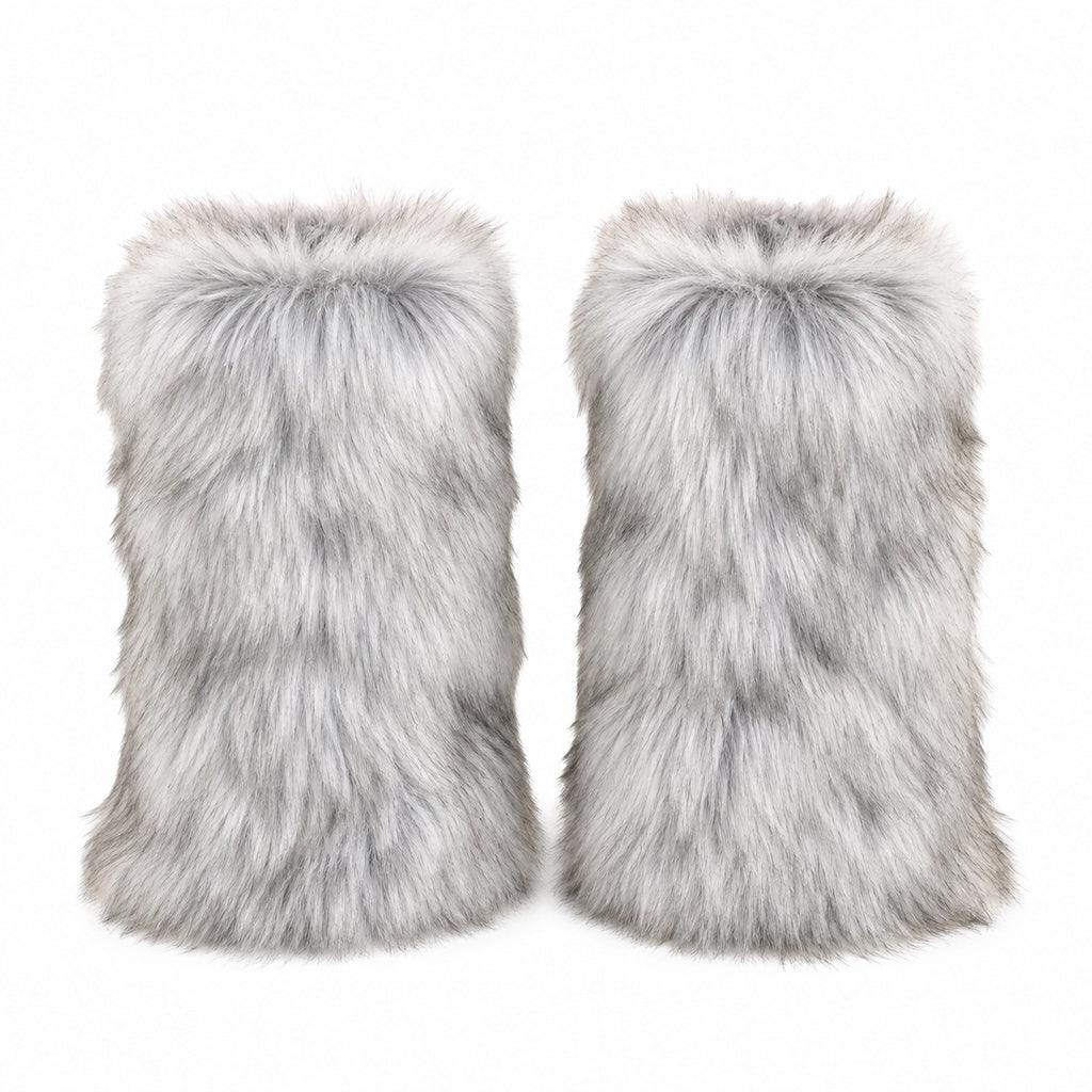 Long Faux Fur Leg Warmers (Knee Length) - AltBrat