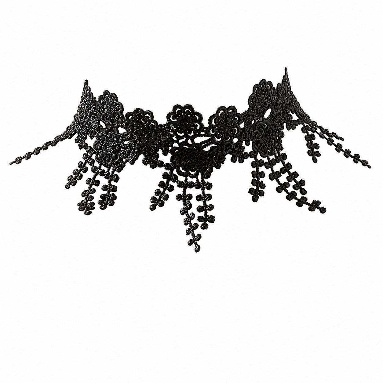 Gothic Floral Lace Collar Choker - AltBrat
