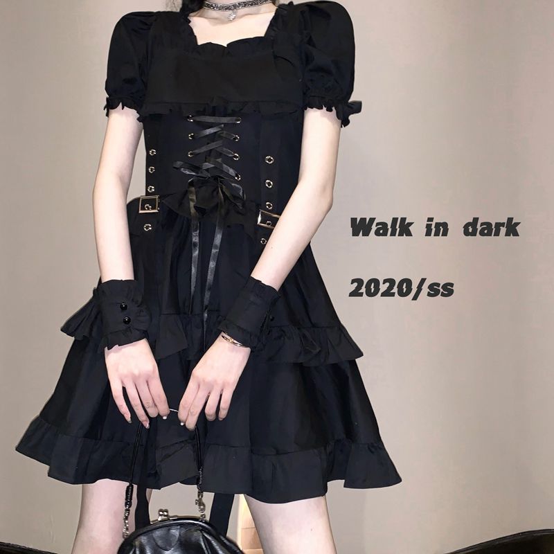 Ruffle Lace-Up Dress - Tops & Dresses detail view 8 | Cute Splikes