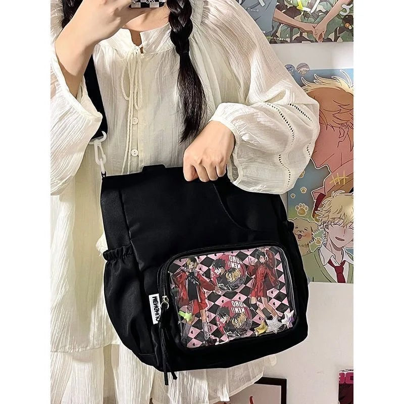 New Kawaii Bag Girls 2025 New JK Transparent Bag Small Crossbody Bag For Women Purses and Handbags Shoulder Bag Itabag B - AltBrat