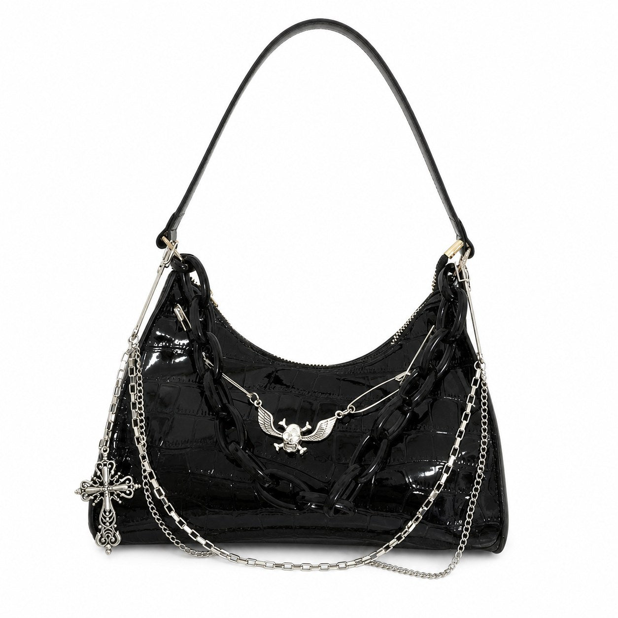Gothic Skull Underarm Bag - AltBrat