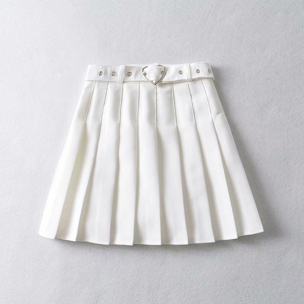 Heart Hoop Pleated Skirt - Skirts detail view 3 | Cute Splikes