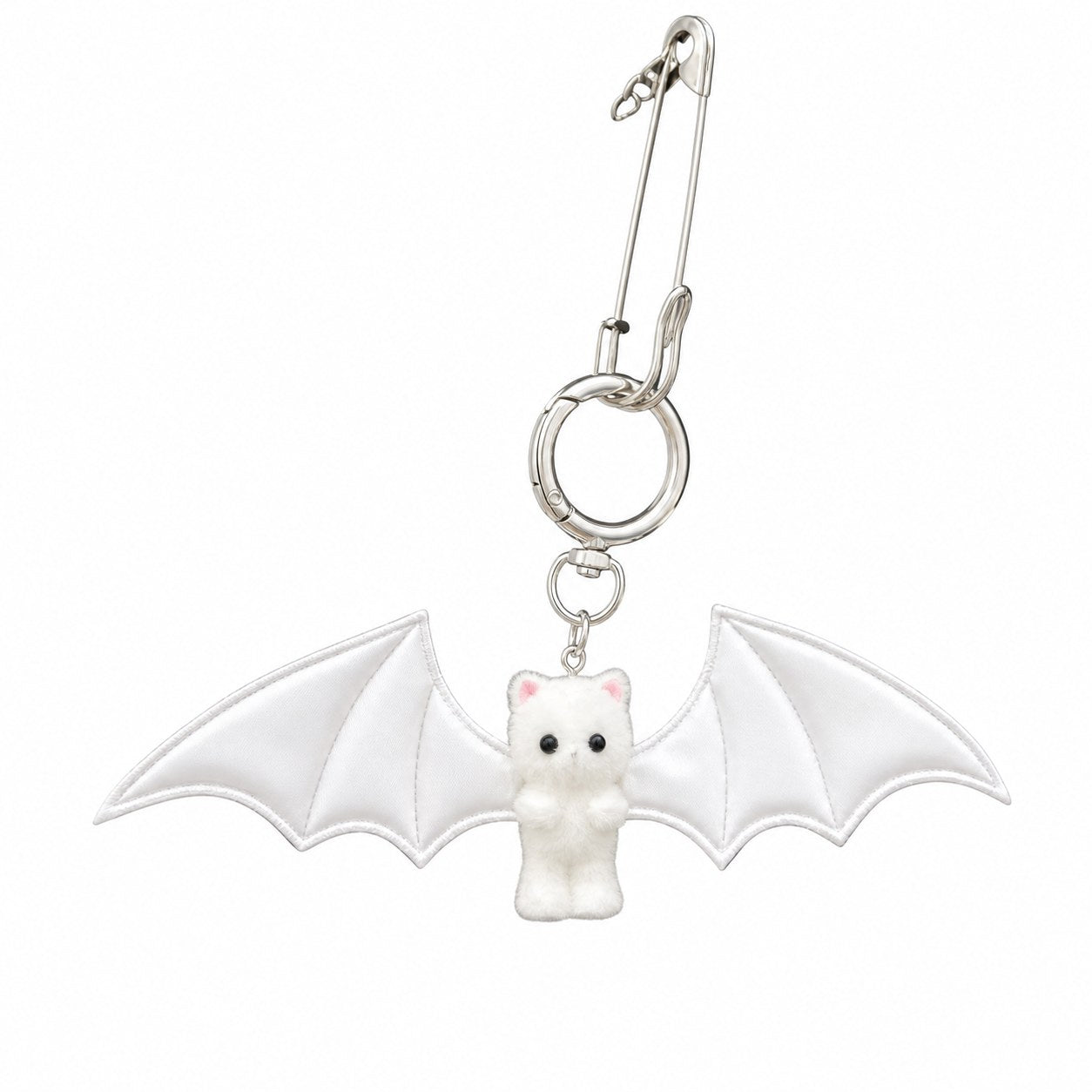 Winged Bat Kitty Plush Keychain Charm - AltBrat
