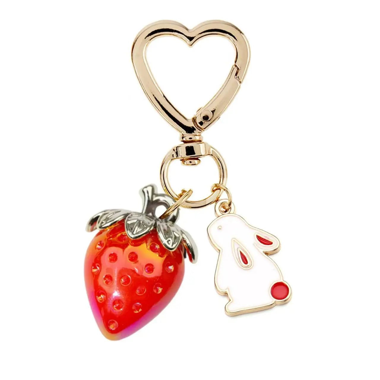 Gothic Demon Eye Keychain Resin Heart Shaped Buckle Pendant Halloween Charms Keyring Party Backpack Decor Jewelry Access - AltBrat