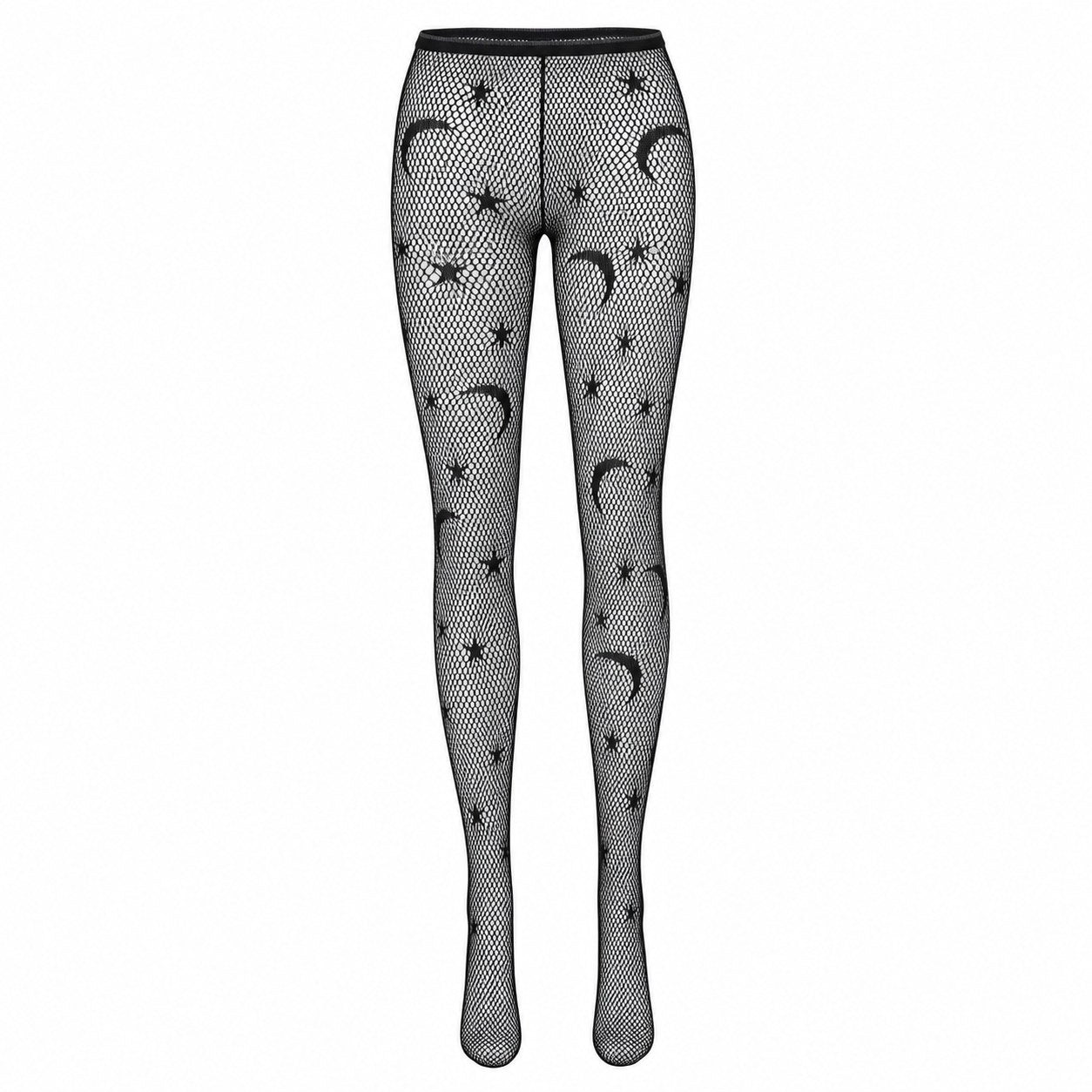 JK Fishnet Tights (White & Black) - AltBrat