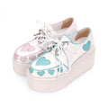 Heart Buckle Platform Shoes - Shoes & Boots for Jirai Kei, gothic & kawaii style | Cute Splikes