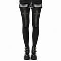 Rhinestone Cross Sheer Tights - AltBrat