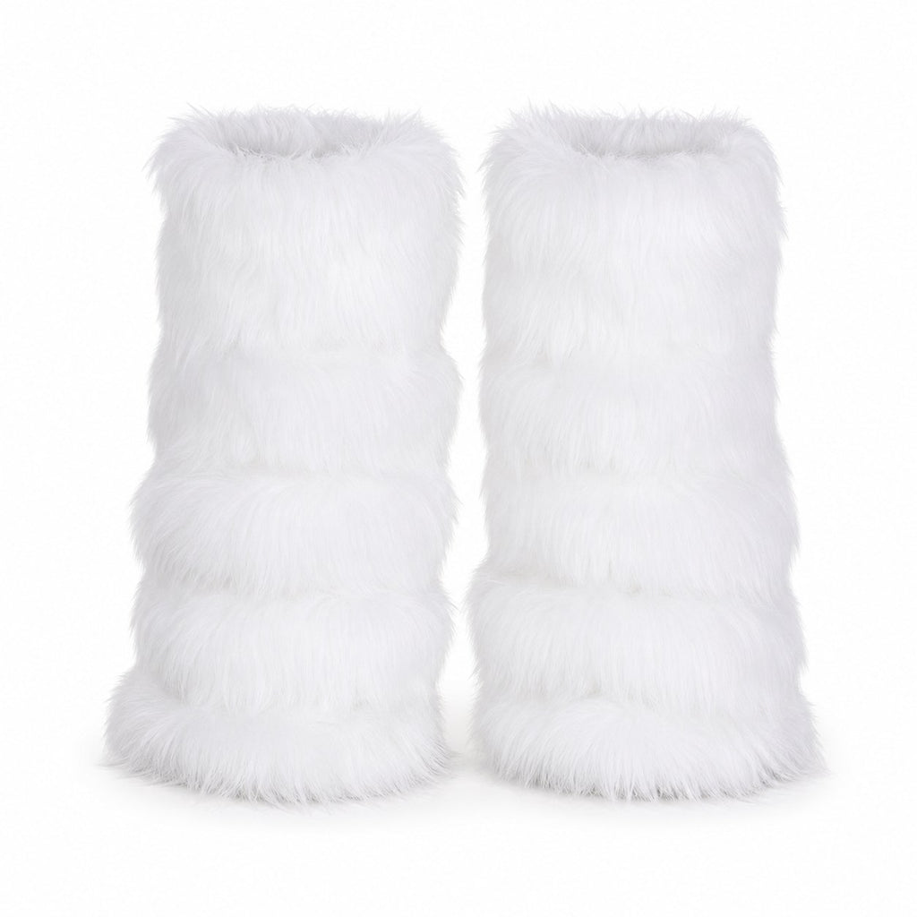 Fluffy Faux Fur Leg Warmers (Boot Covers) - AltBrat