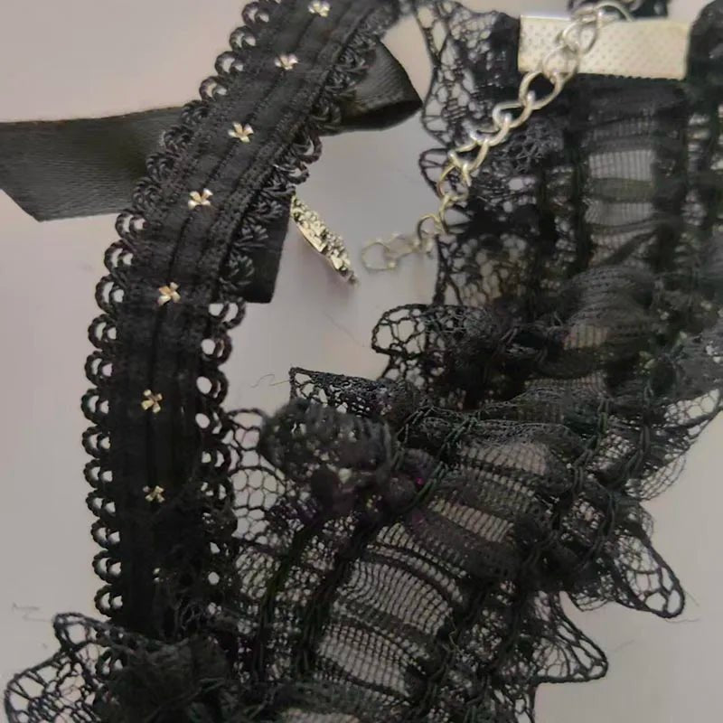Lace Heart Bell Garter Leg Strap - AltBrat