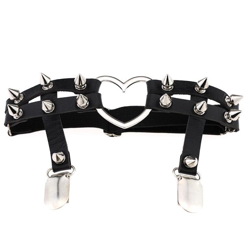 Riveted Garter Leg Ring - Body & Leg Accessories detail view 3 | Cute Splikes