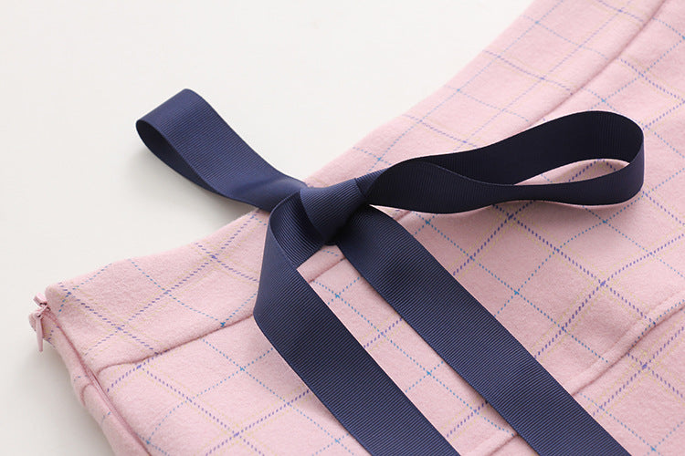 Plaid Bow A-Line Skirt - Skirts detail view 3 | Cute Splikes