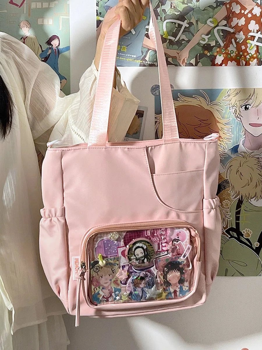 New Kawaii Bag Girls 2025 New JK Transparent Bag Small Crossbody Bag For Women Purses and Handbags Shoulder Bag Itabag B - AltBrat