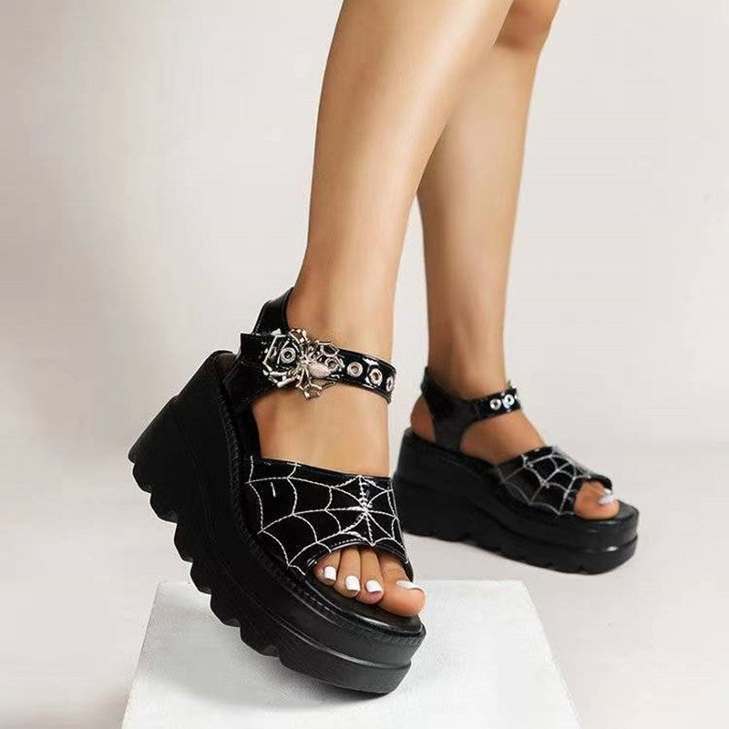 Spider Web Embroidered Shoes - Shoes & Boots detail view 5 | Cute Splikes