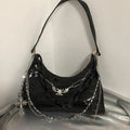 Coffin Shape Gothic Shoulder Bag - AltBrat
