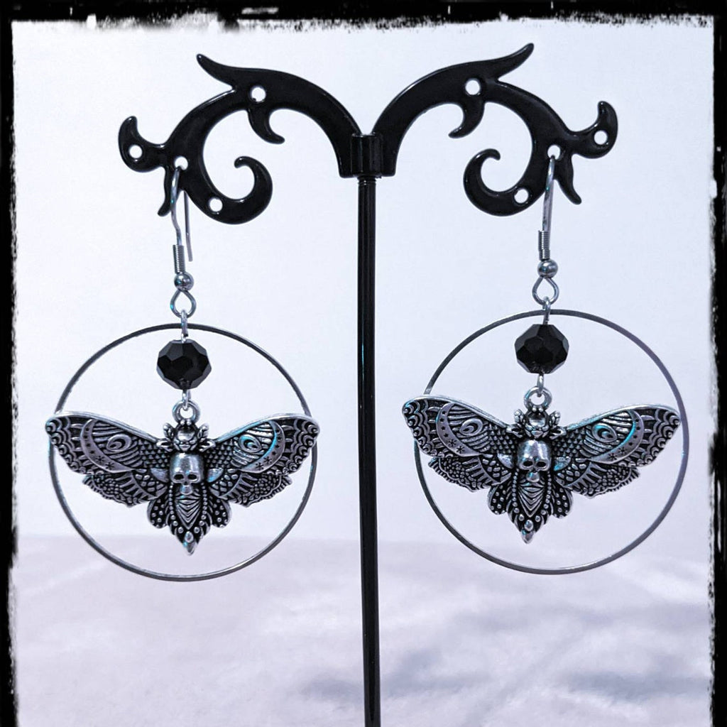 Skull Moth Earrings - Earrings detail view 5 | Cute Splikes