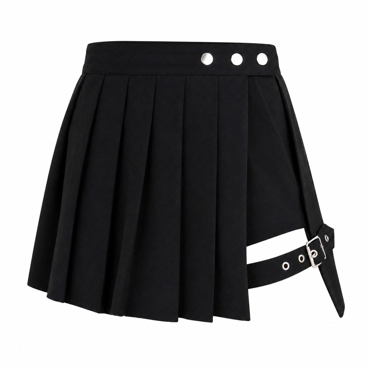 Pleated Skort with Detachable Leg Garter product - AltBrat