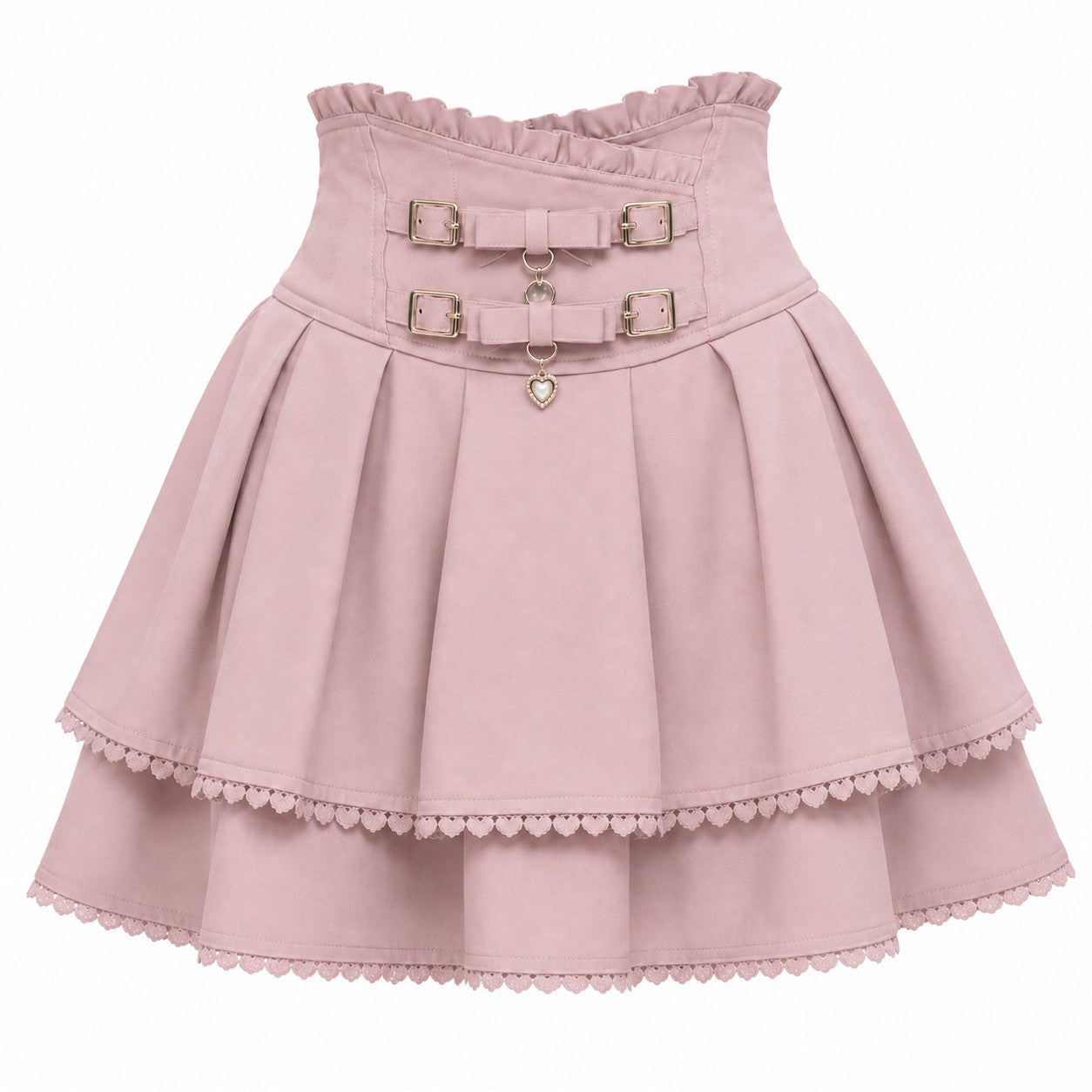 Lace Ruffle Cake Mini Skirt with Corset Belt product