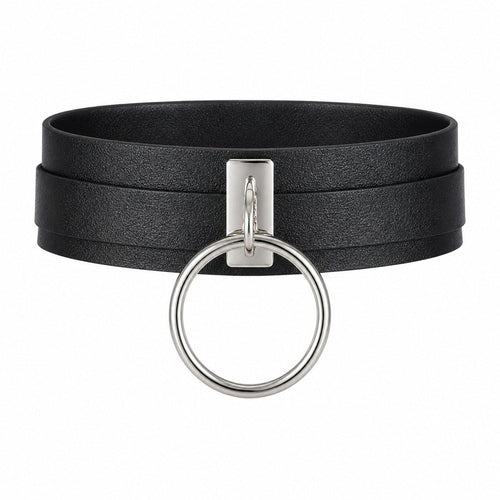 Goth Belts For Woman Sexy Neck Harness PU Leather Collar Wide Neck Strap Adjustable Belt Leather Harness Suspender