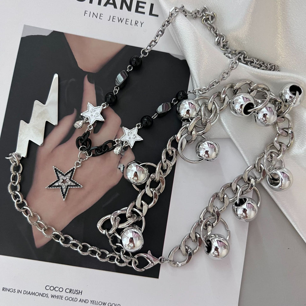 Beaded Star Necklace - Necklaces & Chokers detail view 9 | Cute Splikes