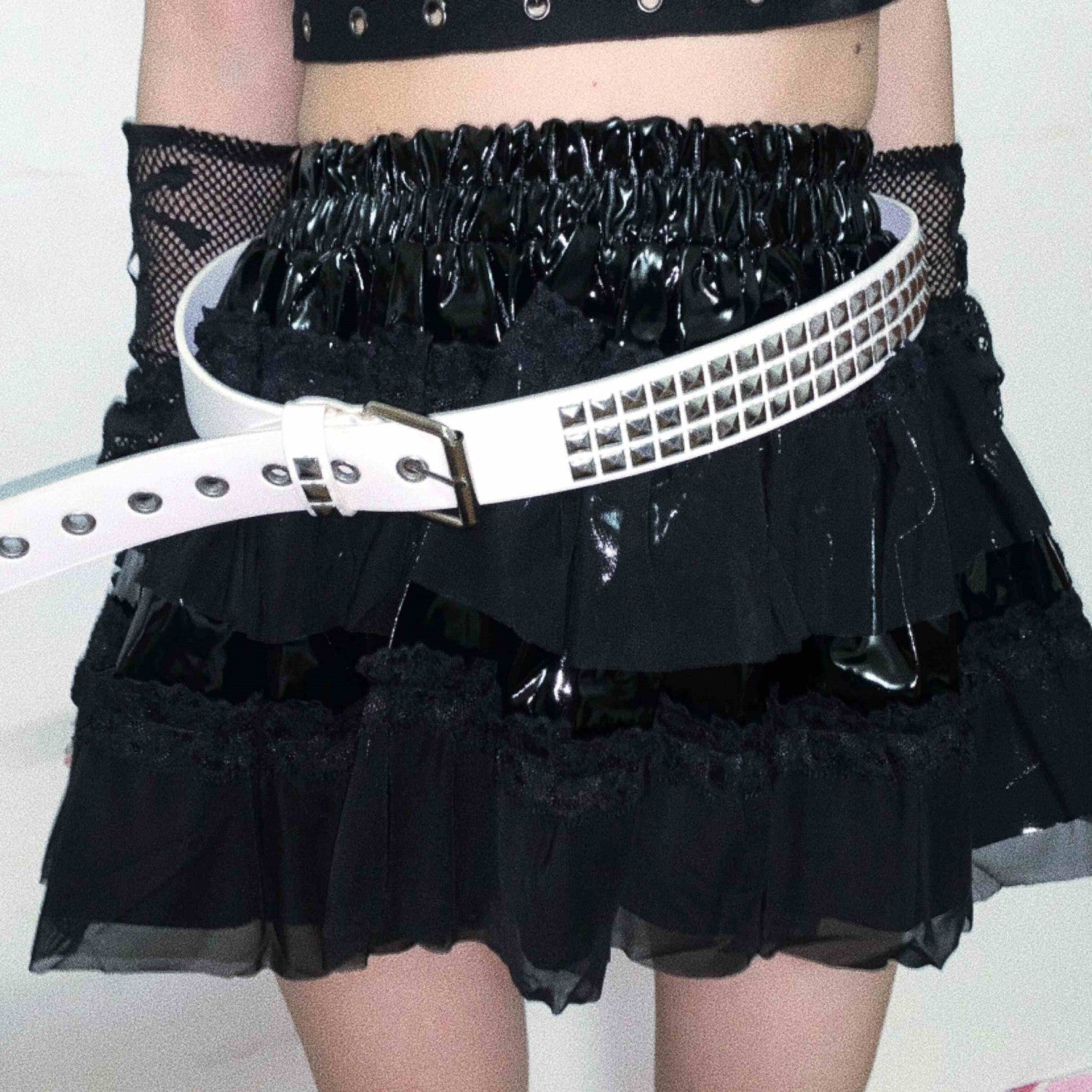Low Waist Punk Belt - Belts for Jirai Kei, gothic & kawaii style | Cute Splikes