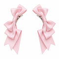 Satin Bow Hair Clips (Pair, Multi-Colour) - AltBrat