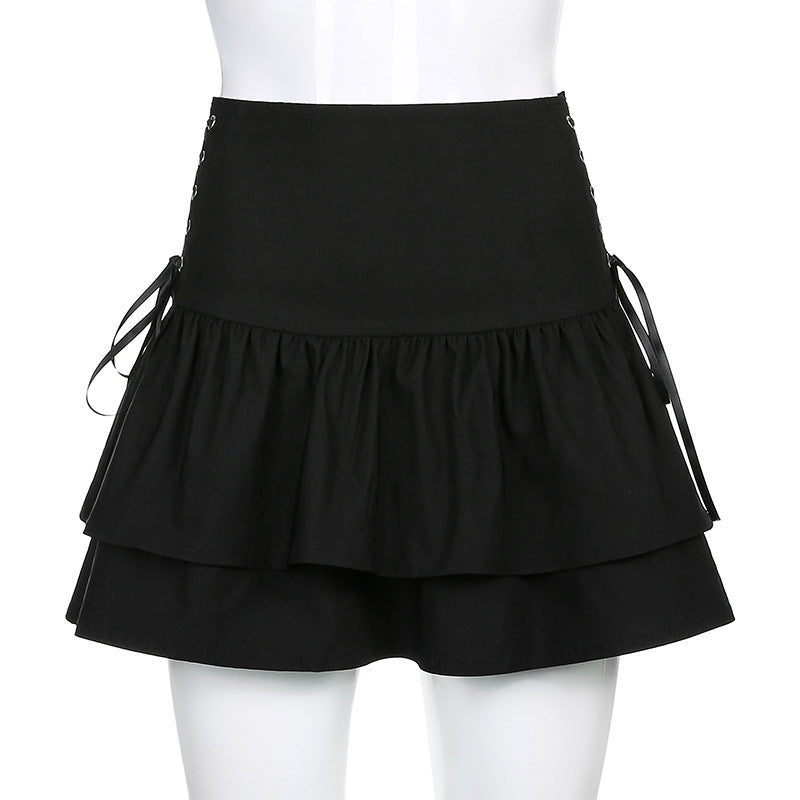 High Waist Bandage Mini Skirt - Skirts detail view 6 | Cute Splikes