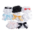 Gothic Lolita Wrist Cuffs Satin Bow Ruffles Lace Bracelet Wristband Hand Sleeves DropShip - AltBrat