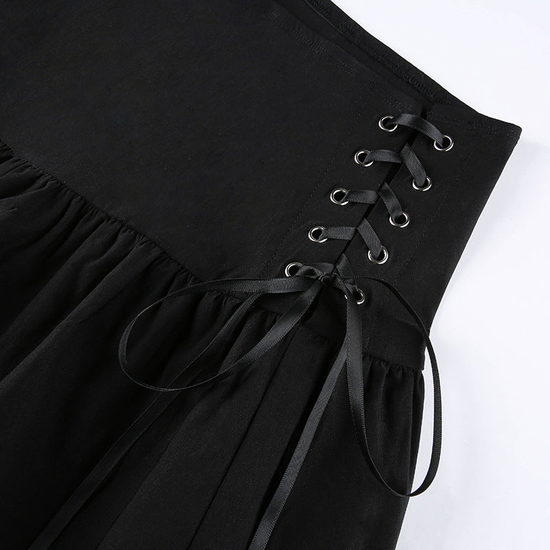 High Waist Bandage Mini Skirt - Skirts detail view 5 | Cute Splikes